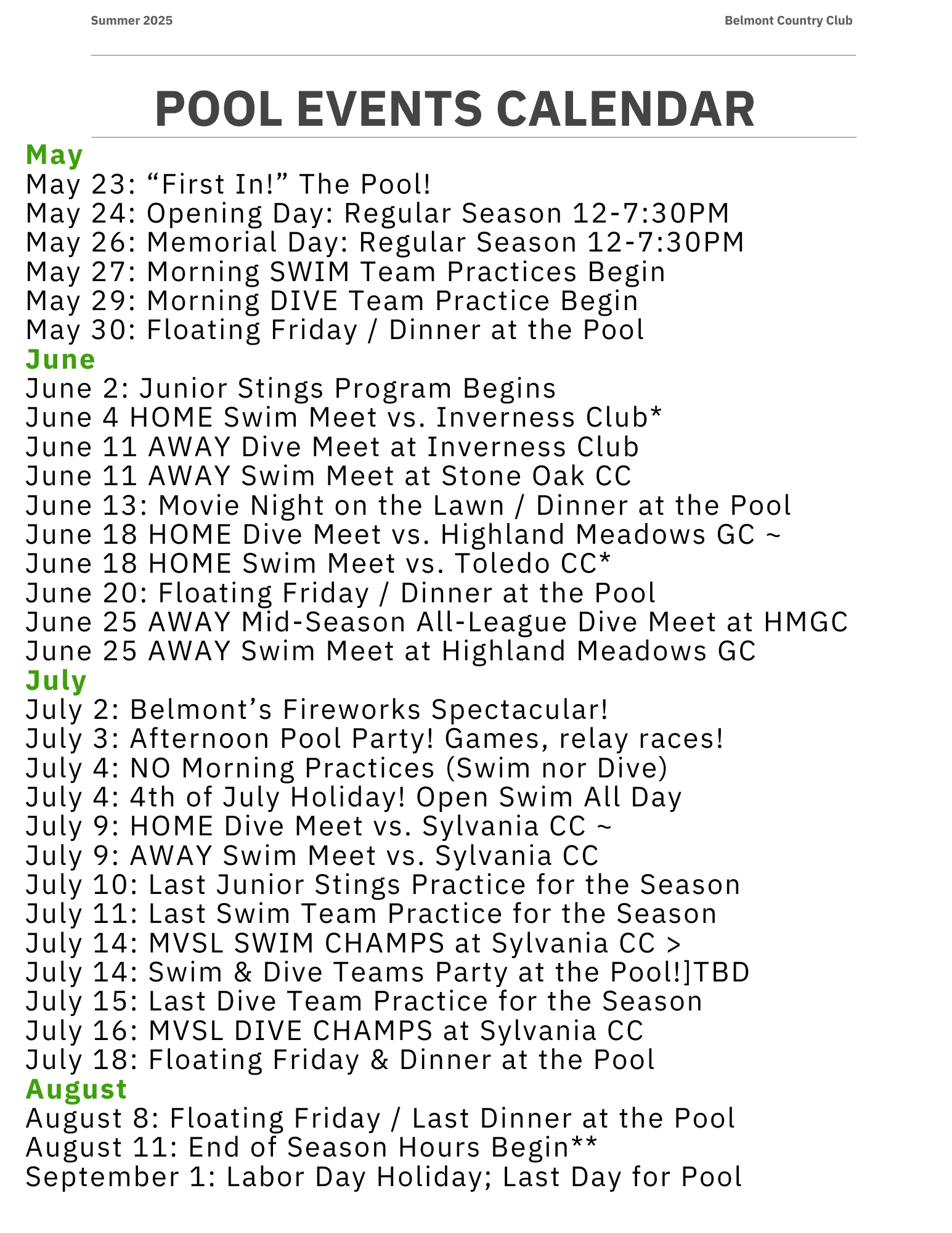 Events